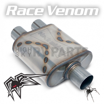Black Widow Exhaust Race Venom Muffler - BWSDR-32