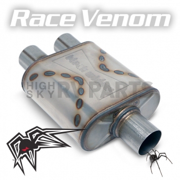 Black Widow Exhaust Race Venom Muffler - BWSDR-33