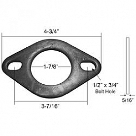 Nickson Exhaust Pipe Flange - 00321