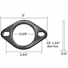Nickson Exhaust Pipe Flange - 00324