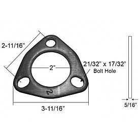 Nickson Exhaust Pipe Flange - 00326