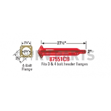 Cherry Bomb Glass Pack Exhaust Muffler - 87551CB-1