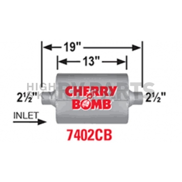 Cherry Bomb Pro Series Exhaust Muffler - 7402CB-2