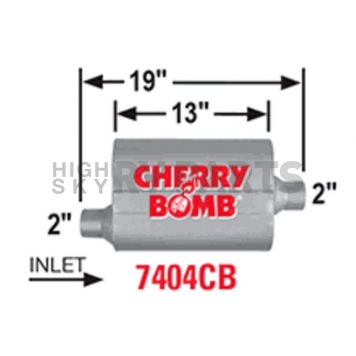 Cherry Bomb Pro Series Exhaust Muffler - 7404CB-2