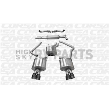 Corsa Performance Exhaust Sport Cat Back System - 14543BLK