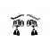 Corsa Performance Exhaust Sport Axle Back System - 14478BLK