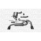 Corsa Performance Exhaust Touring Cat Back System - 14491BLK