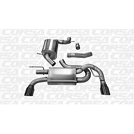Corsa Performance Exhaust Touring Cat Back System - 14491BLK