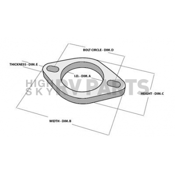 Vibrant Performance Exhaust Pipe Flange - 1472