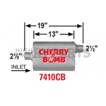 Cherry Bomb Pro Series Exhaust Muffler - 7410CB-1