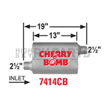 Cherry Bomb Pro Series Exhaust Muffler - 7414CB-1