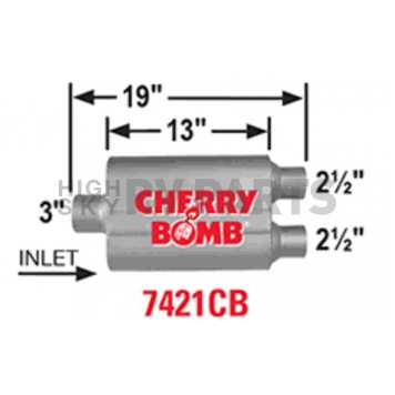 Cherry Bomb Pro Series Exhaust Muffler - 7421CB-1