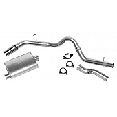 Dynomax Exhaust Super Turbo Cat Back System - 17383
