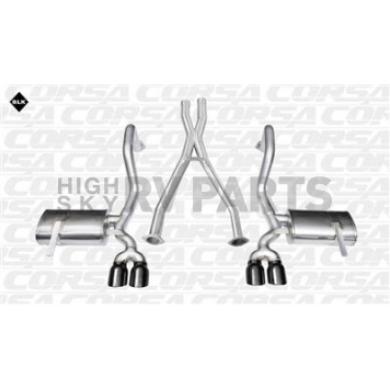 Corsa Performance Exhaust Xtreme Cat Back System - 14114BLK