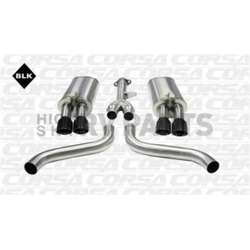Corsa Performance Exhaust Sport Cat Back System - 14115BLK