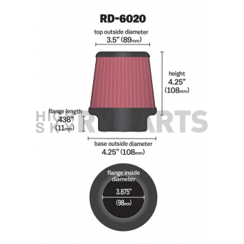 K & N Filters Air Filter - RD-6020-1
