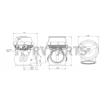 Turbo Smart Turbocharger Wastegate - TS-0555-1011-1