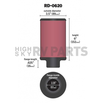 K & N Filters Air Filter - RD-0620-1