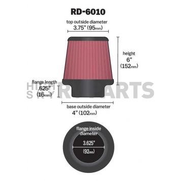 K & N Filters Air Filter - RD-6010-1