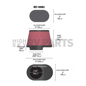 K & N Filters Air Filter - RC-0981-1