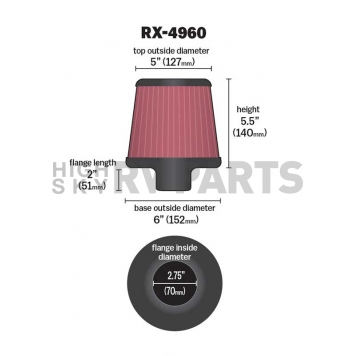 K & N Filters Air Filter - RX-4960-1