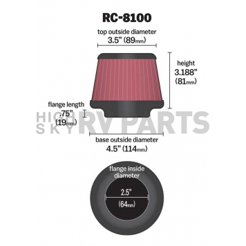 K & N Filters Air Filter - RC-8100-1