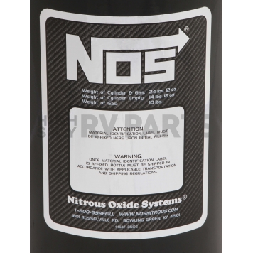 N.O.S. Nitrous Oxide Bottle - 14745BNOS-3