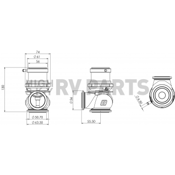 Turbo Smart Turbocharger Wastegate - TS-0506-1201-1