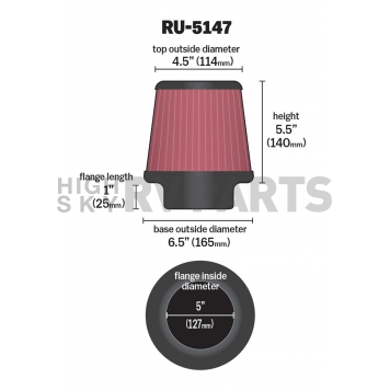 K & N Filters Air Filter - RU-5147-1