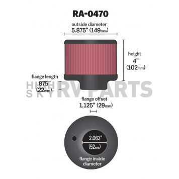 K & N Filters Air Filter - RA-0470-1