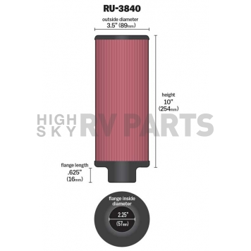 K & N Filters Air Filter - RU-3840-1