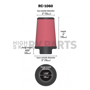 K & N Filters Air Filter - RC-1060-1