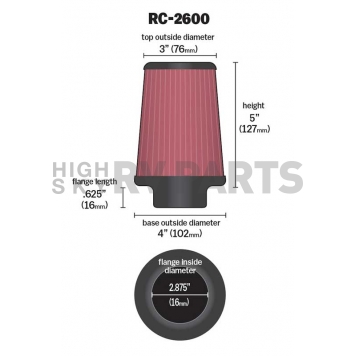 K & N Filters Air Filter - RC-2600-1