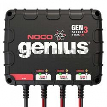 Noco Battery Charger for 12 Volt Deep- Cycle Marine Wet, Gel and AGM - GENM3