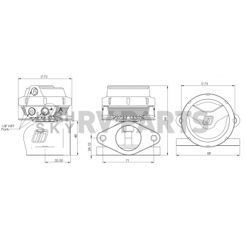 Turbo Smart Turbocharger Wastegate - TS-0551-1013-1