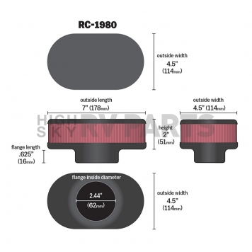 K & N Filters Air Filter - RC-1980-1