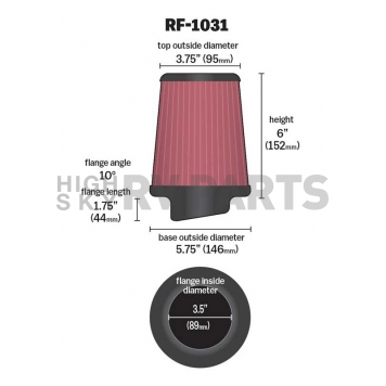 K & N Filters Air Filter - RF-1031-1