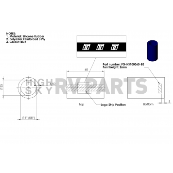 Turbo Smart Intercooler Hose Coupling - TS-HS100060-BK-1