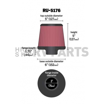 K & N Filters Air Filter - RU-5176-1