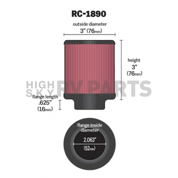 K & N Filters Air Filter - RC-1890-1