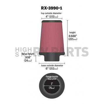 K & N Filters Air Filter - RX-3990-1-1
