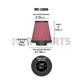 K & N Filters Air Filter - RC-1200-1