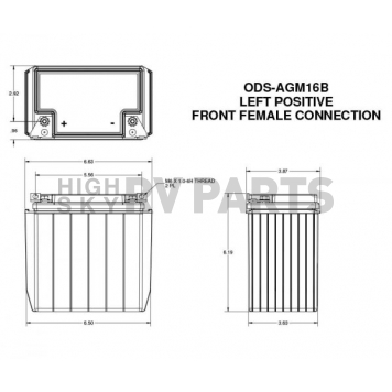 Odyssey Car Battery Extreme Series - ODSAGM16B-1