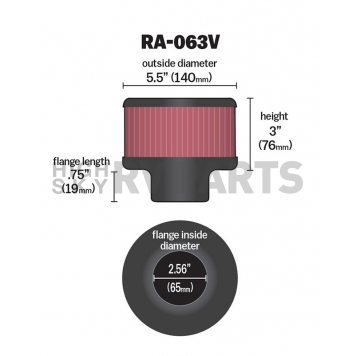 K & N Filters Air Filter - RA-063V-1
