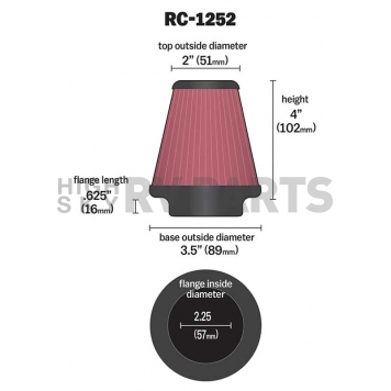 K & N Filters Air Filter - RC-1252-1