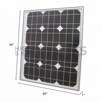 WirthCo Battery Charger Monocrystalline Solar Panel 12 Volt 1.7 Amp - 23130-1