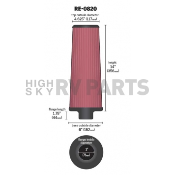 K & N Filters Air Filter - RE-0820-1