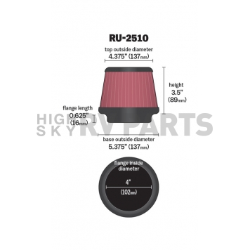 K & N Filters Air Filter - RU-2510-1