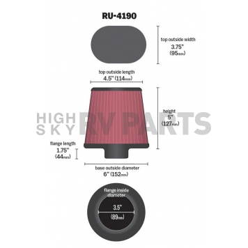 K & N Filters Air Filter - RU-4190-1