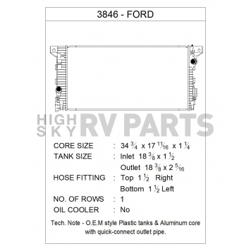 CSF Radiator 3846-1